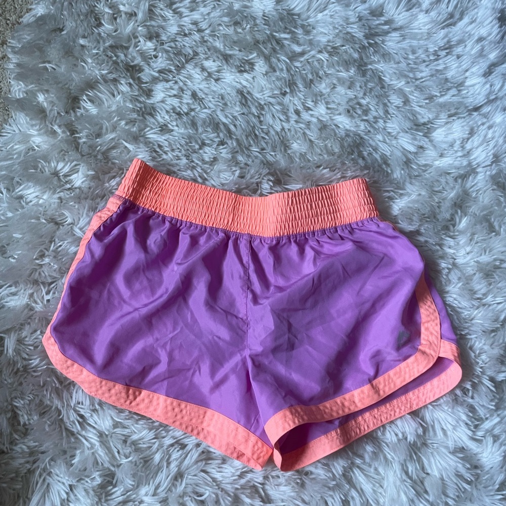 PURPLE AND CORAL SHORTS